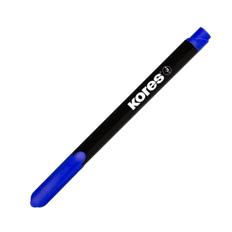 Маркер перманентный Kores синий (толщина линии 1 мм), 282356