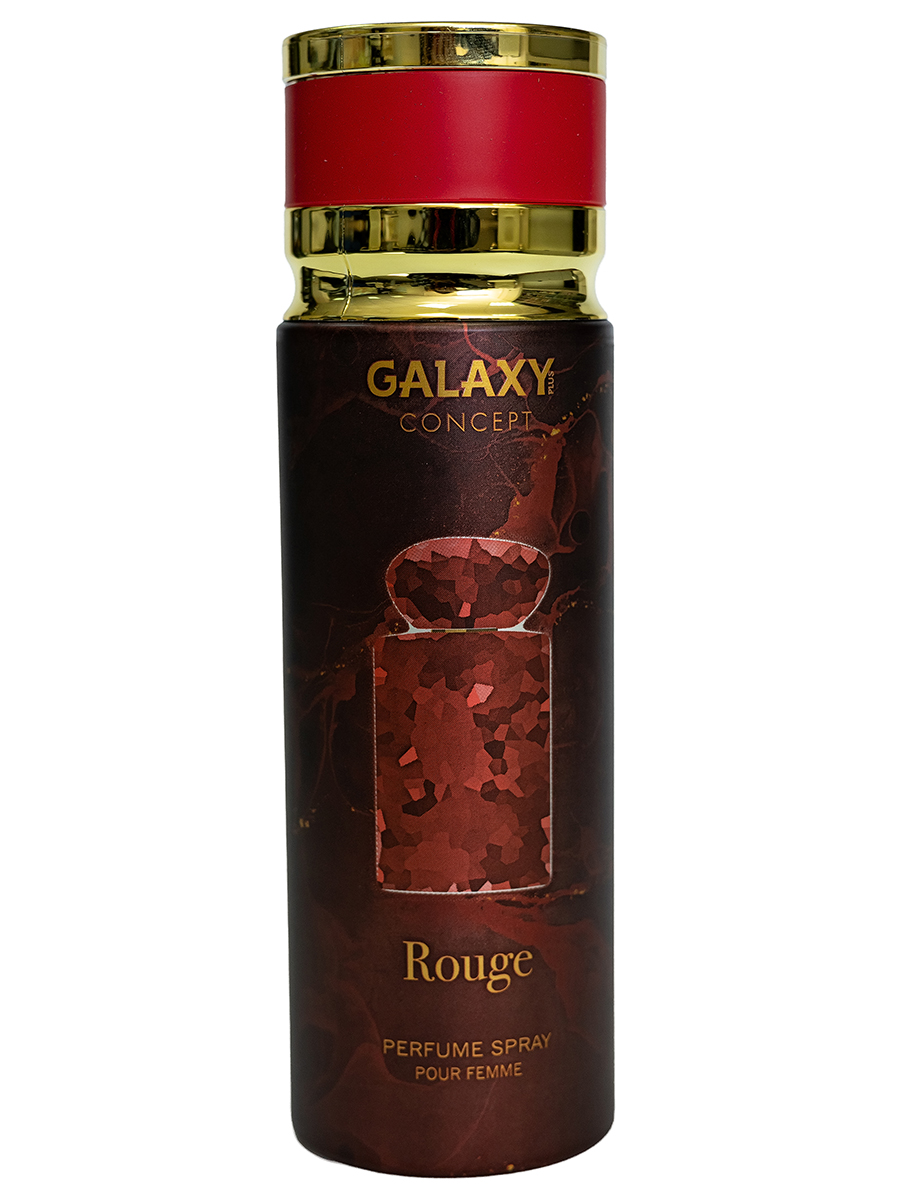 Дезодорант Galaxy Concept Rouge парфюмированный женский, 200 мл дезодорант galaxy concept orchid парфюмированный женский 200 мл