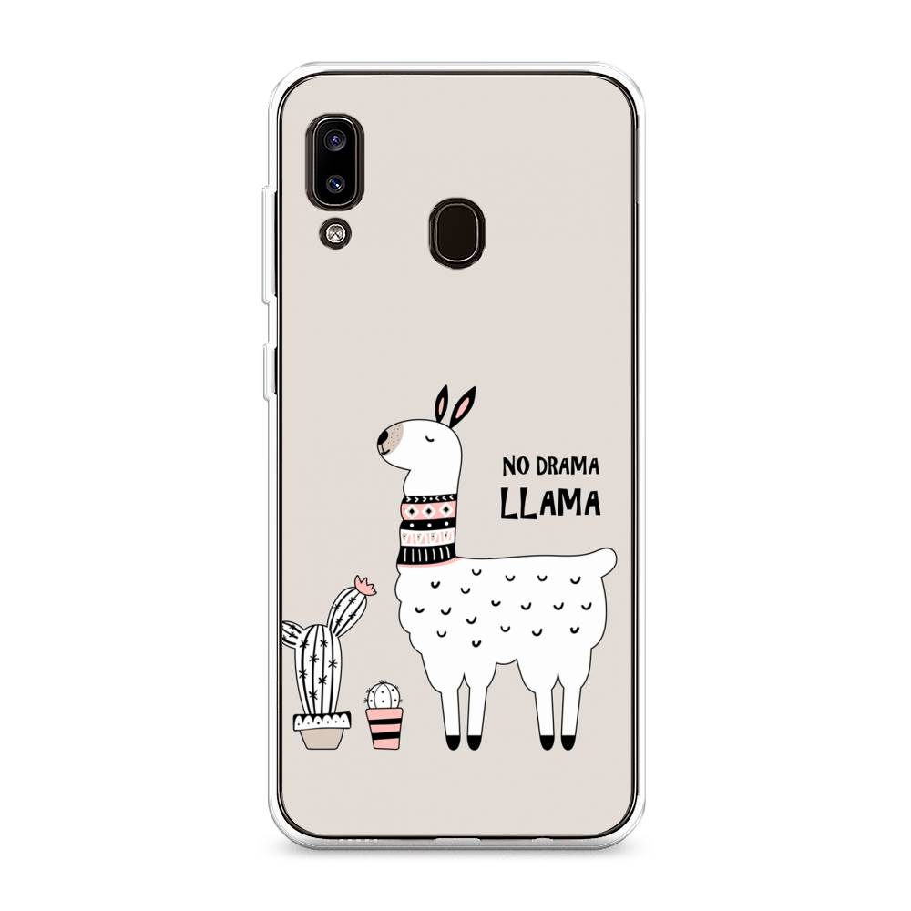 

Чехол Awog на Samsung Galaxy A20/A30 "No drama LLama", Разноцветный, 27650-2