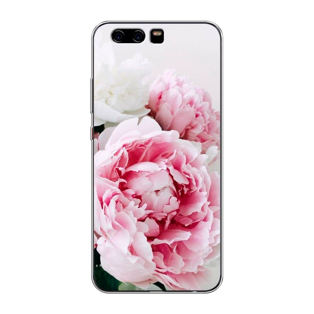 

Чехол для Huawei P10 "Розовые и белые пионы", Розовый;белый, 62250-2