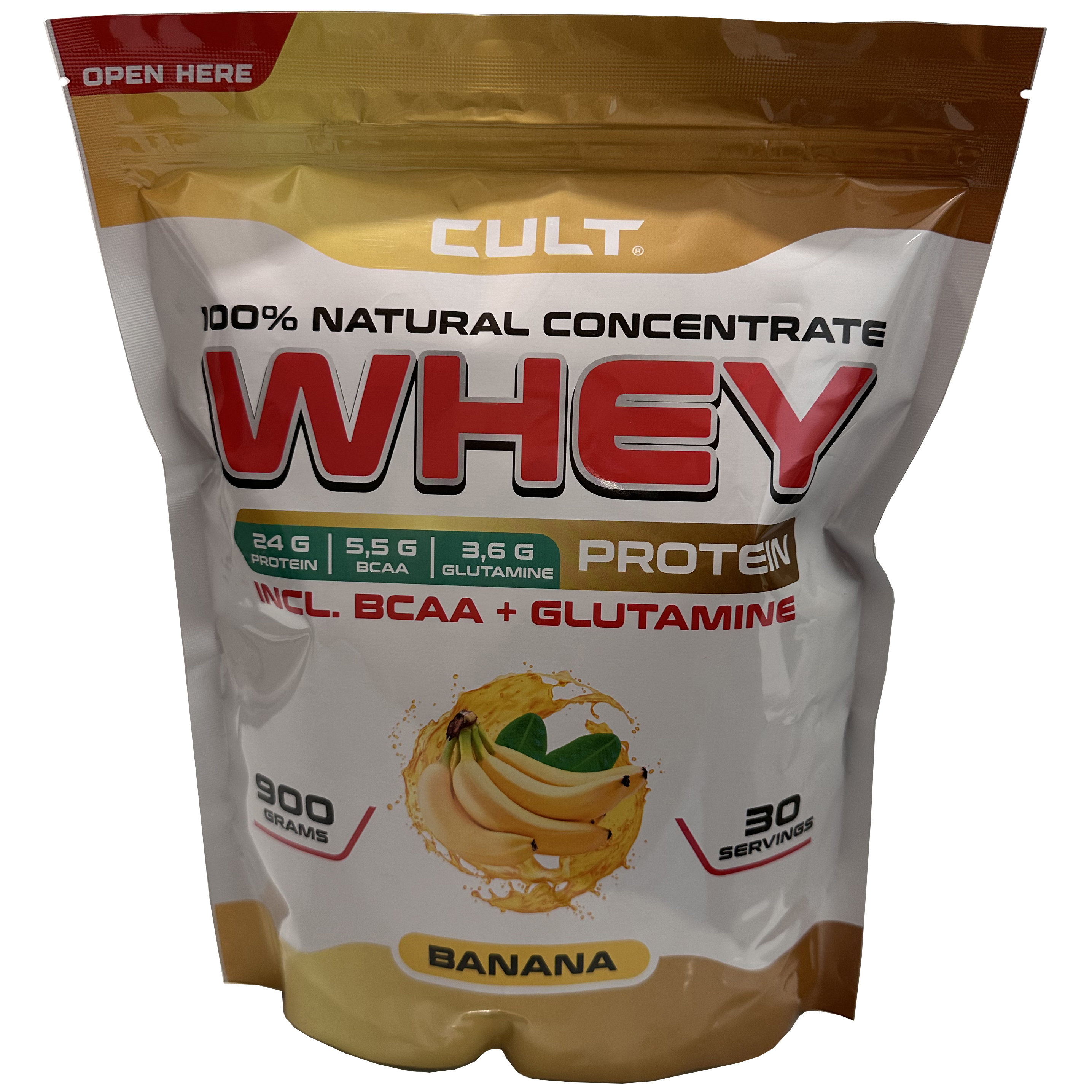

Протеин Cult Sport Nutrition Whey Protein 80, 900 г, банан, Whey Protein 80