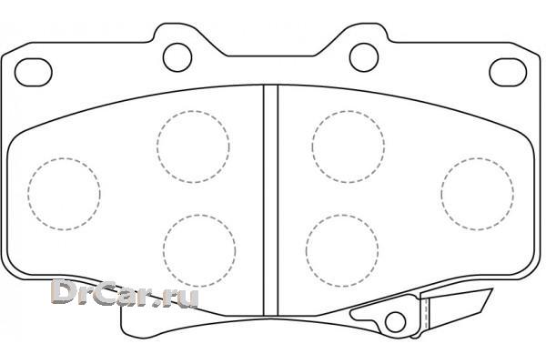 

Колодки BP21242 SB NAGAMOCHI Тормозные дисковые, BP21242