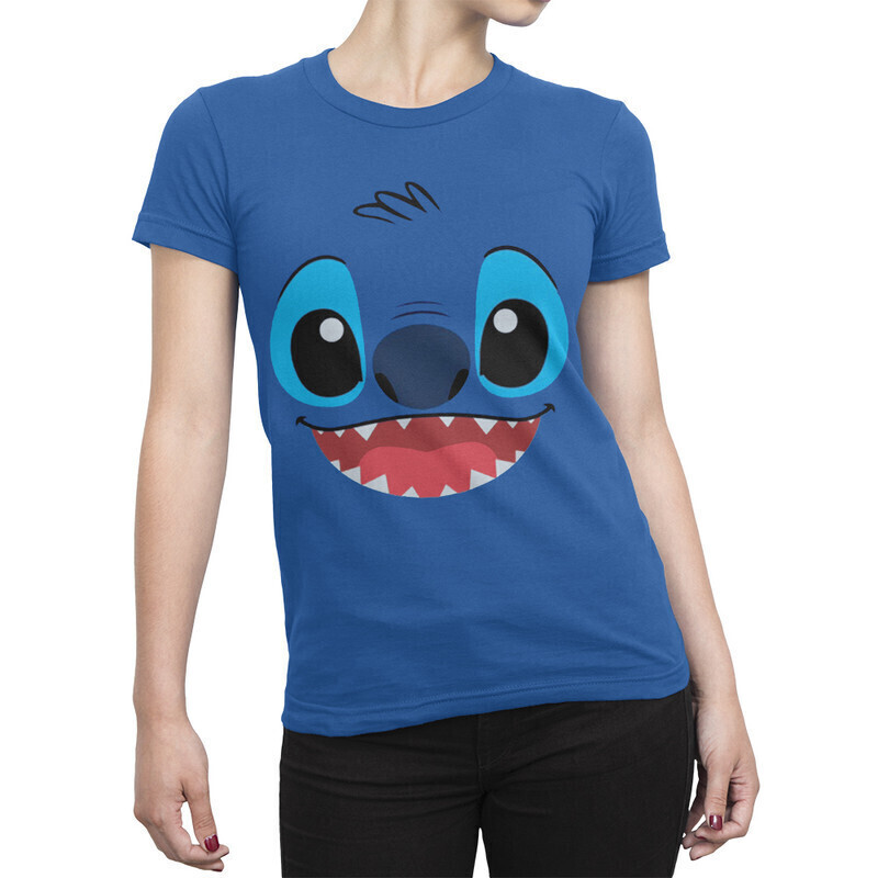 

Футболка женская Dream Shirts Стич 10005411 синяя XS, Стич 10005411