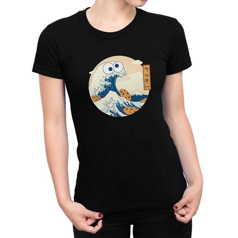 

Футболка женская Dream Shirts Большая волна в Канагаве 10005561 черная 2XL, Большая волна в Канагаве 10005561