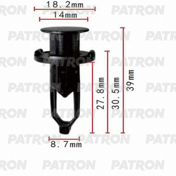 

Клипса Автомобильная PATRON P370006