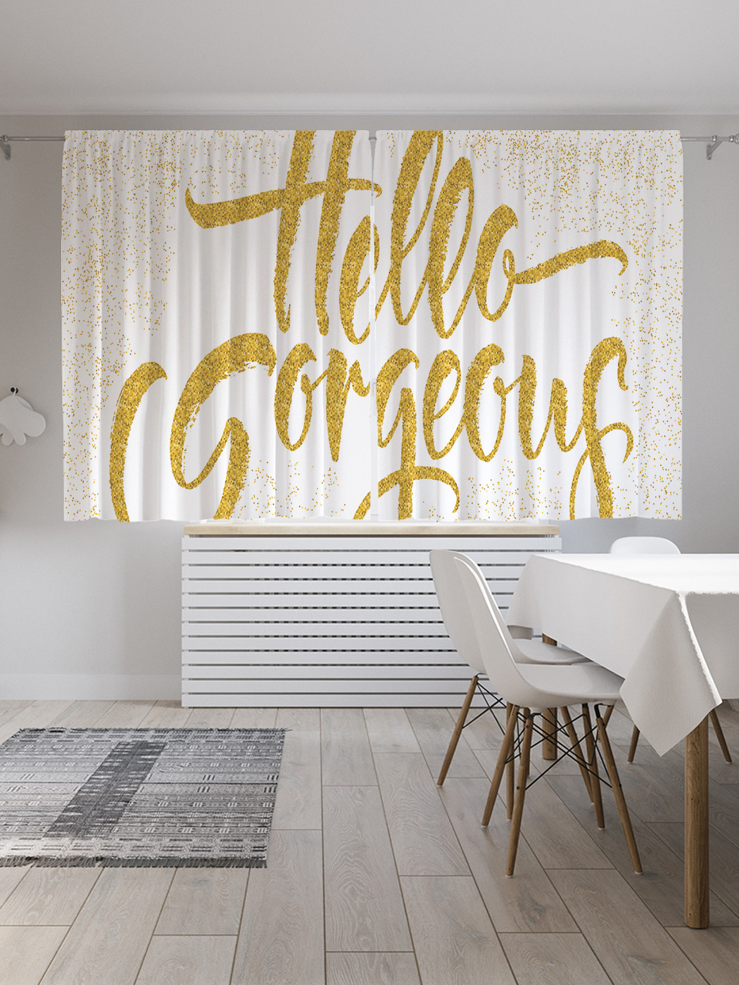 

Шторы JoyArty с фотопечатью "Комплимент девушке" из сатена, 290х180 см, Комплимент девушке