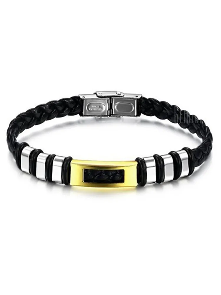

Браслет мужской 2beMan MB104 черный, MB104