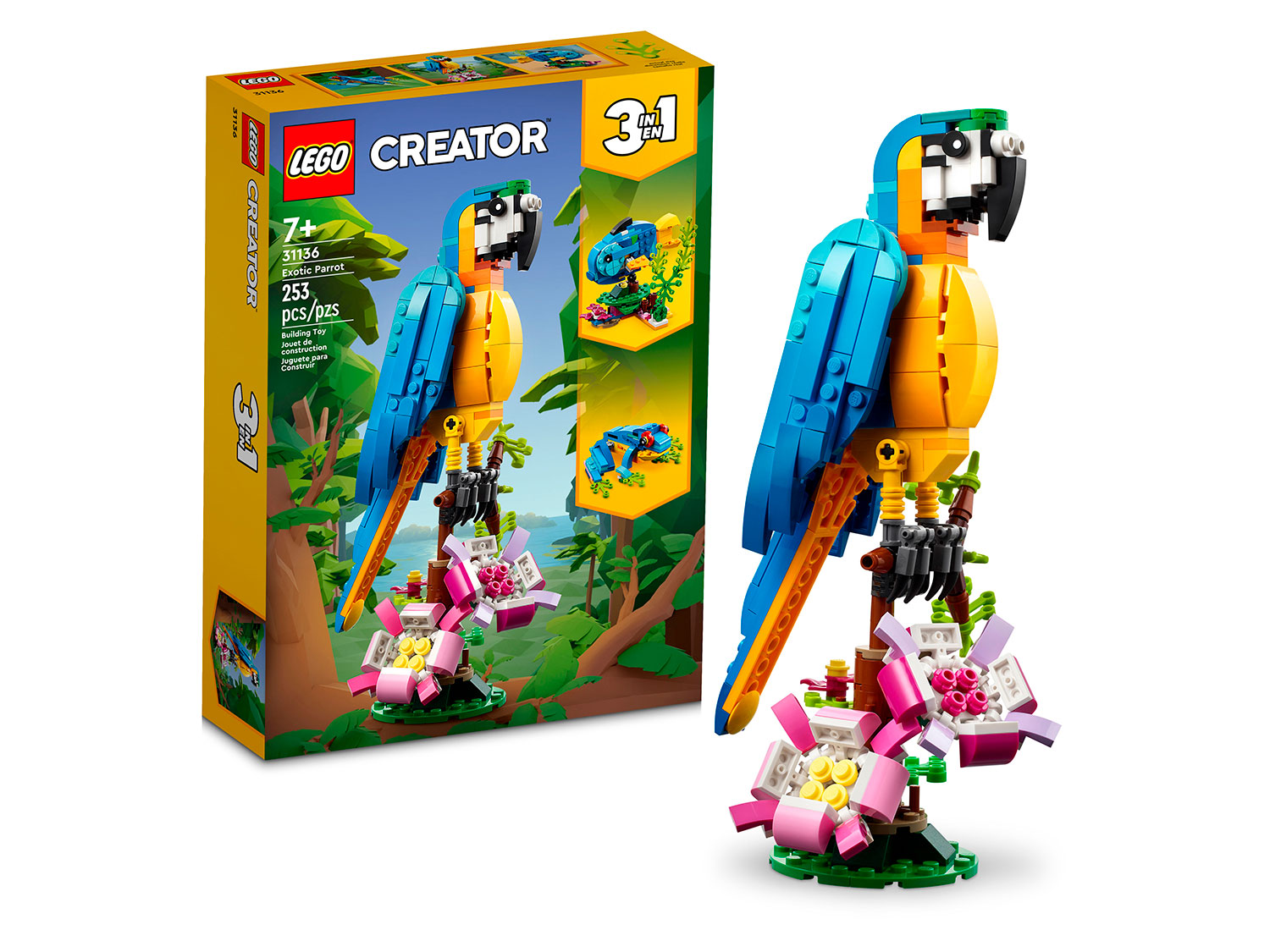 

Конструктор LEGO Creator Экзотический попугай, 253 детали, 31136