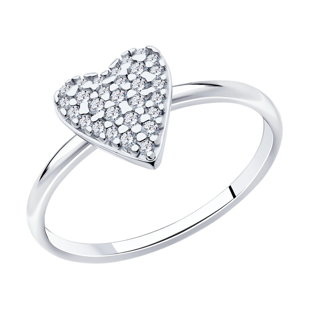 

Кольцо из серебра р. 18,5 ЯХОНТ Золотой 2722105, фианит, 2722105