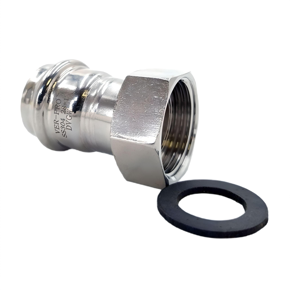 

Муфта пресс Ver-Pro для нержавеющей трубы с НГ 15х1/2" VPSC153, Серебристый