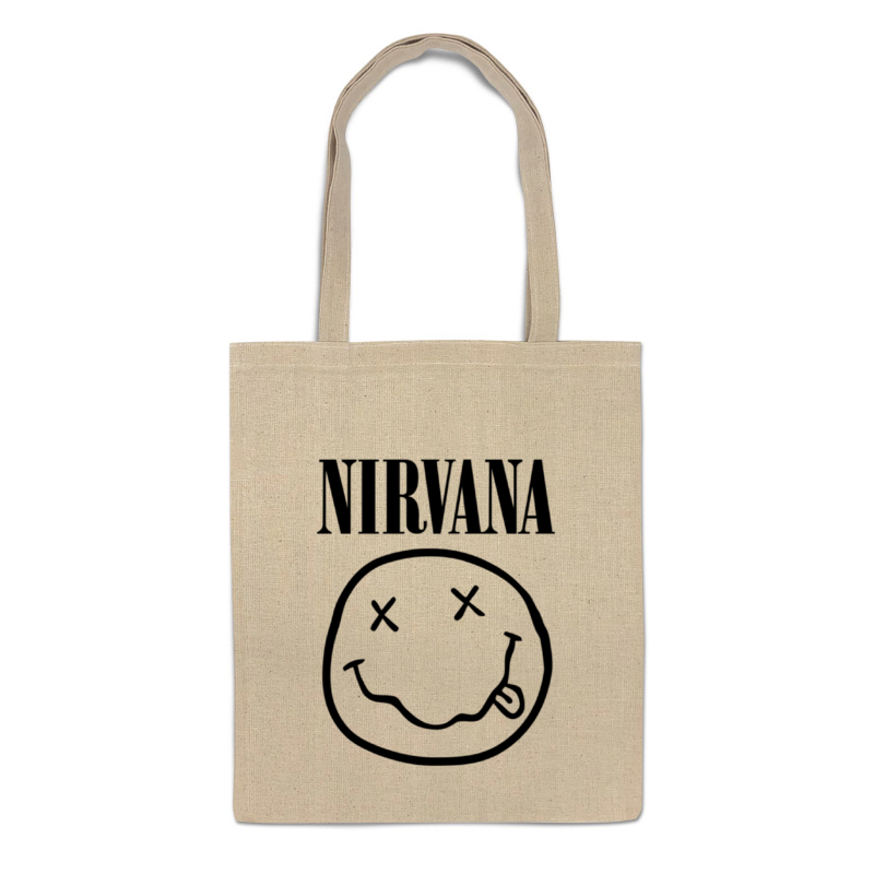 

Сумка-шоппер Printio Nirvana (нирвана) бежевая, Бежевый, Nirvana (нирвана)