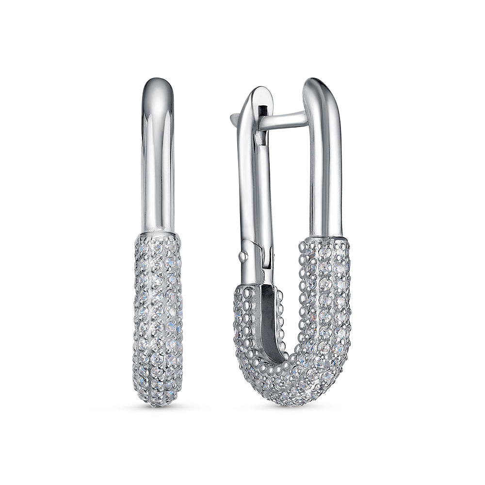 

Серьги из серебра ЯХОНТ Золотой 2730328, фианит, 2730328