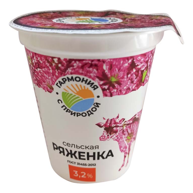 

Ряженка Гармония С Природой 3,2% 400 г бзмж