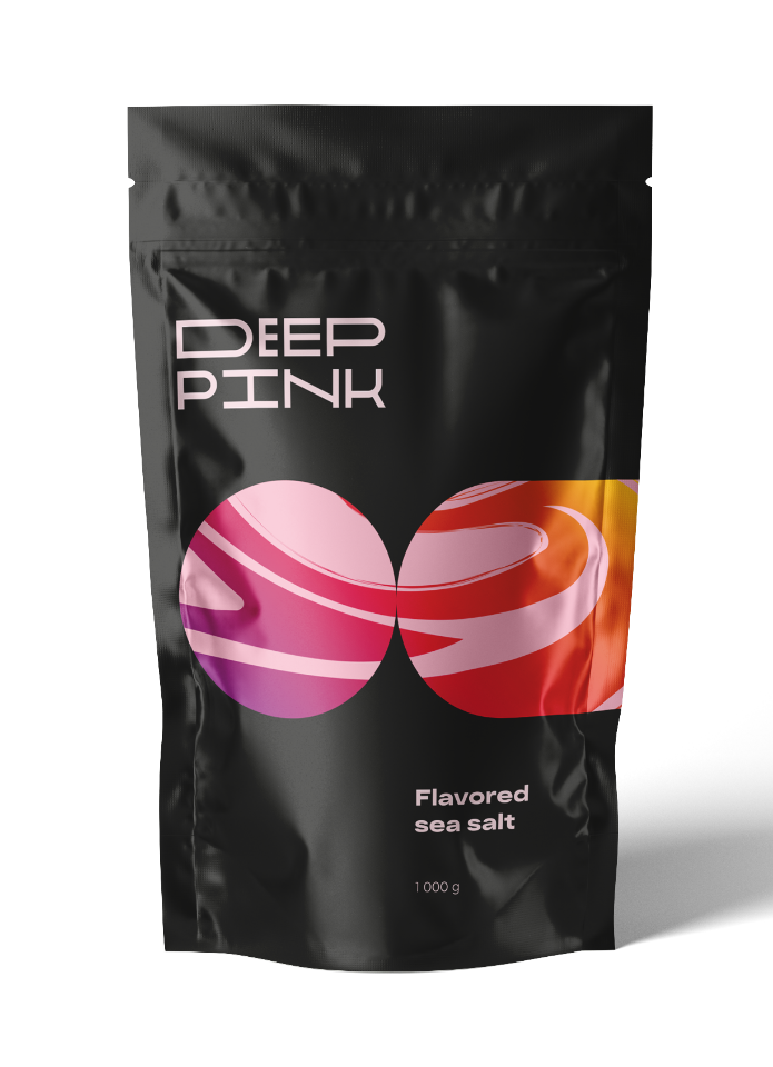 фото Натуральная морская розовая соль для ванны deep pink с эфирным маслом розы 1000 г