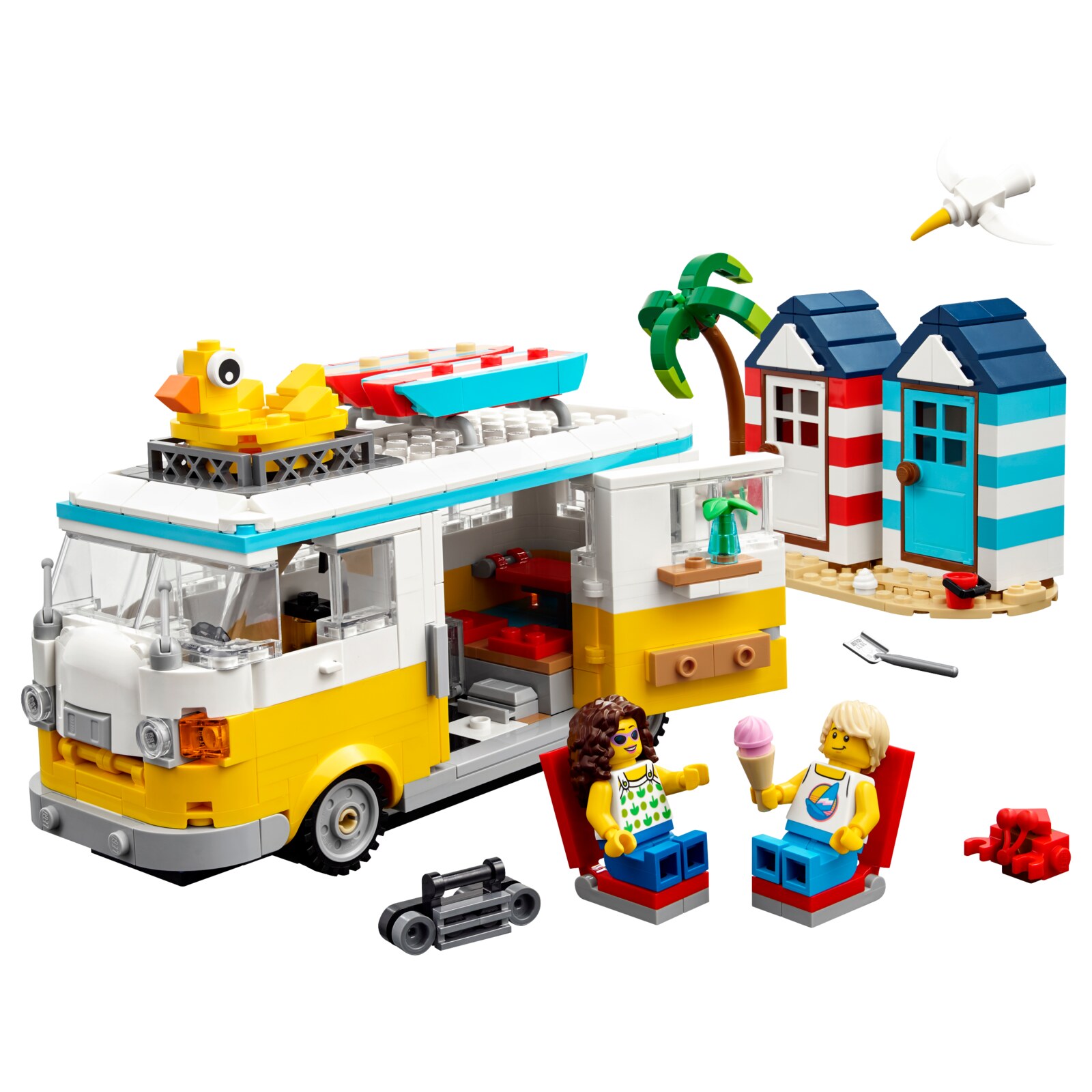 Конструктор LEGO ЛЕГО Creator 31138 Пляжный кемпер 3 в 1 машинка метал newao кемпер дом nomadison pilot f rv 2022 mercedes benz xa3250b зеленый