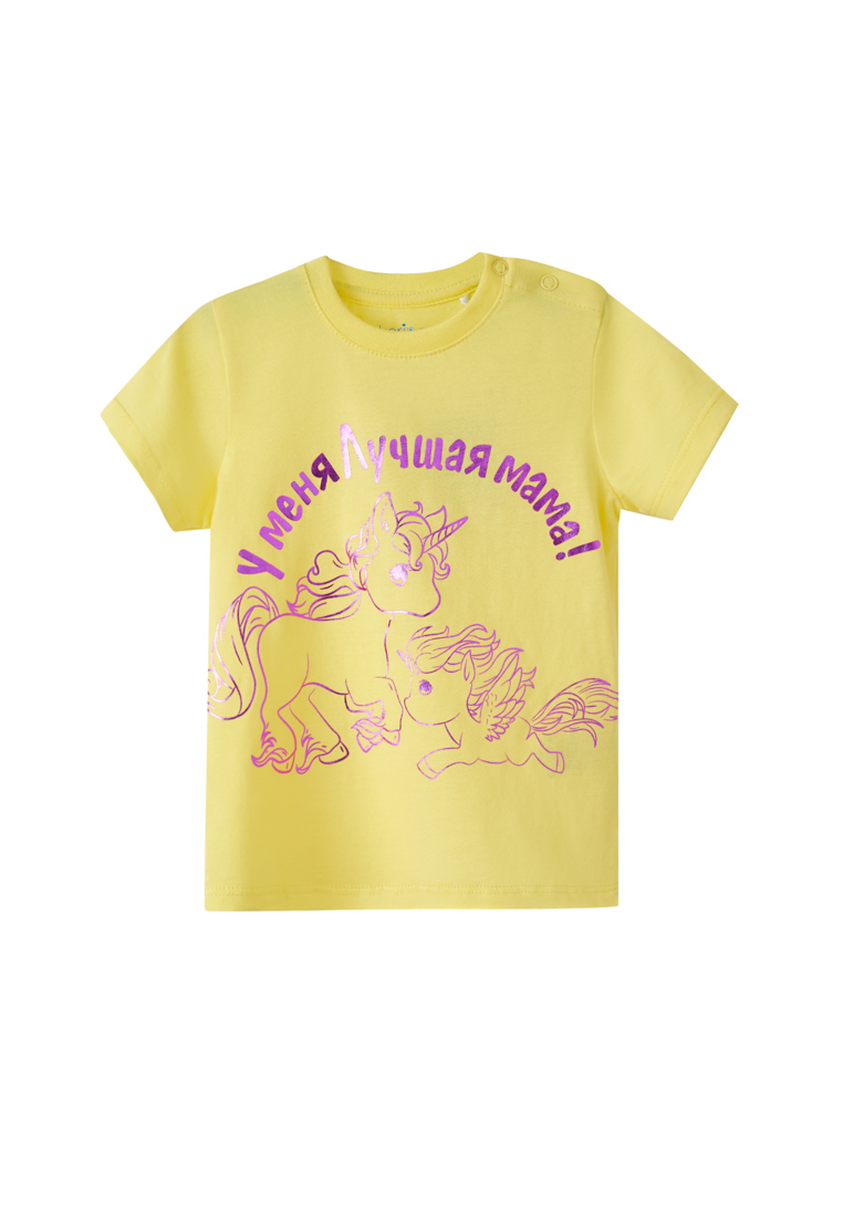 

Футболка детская Kari Baby SS23B14601005, желтый, 74, SS23B14601005