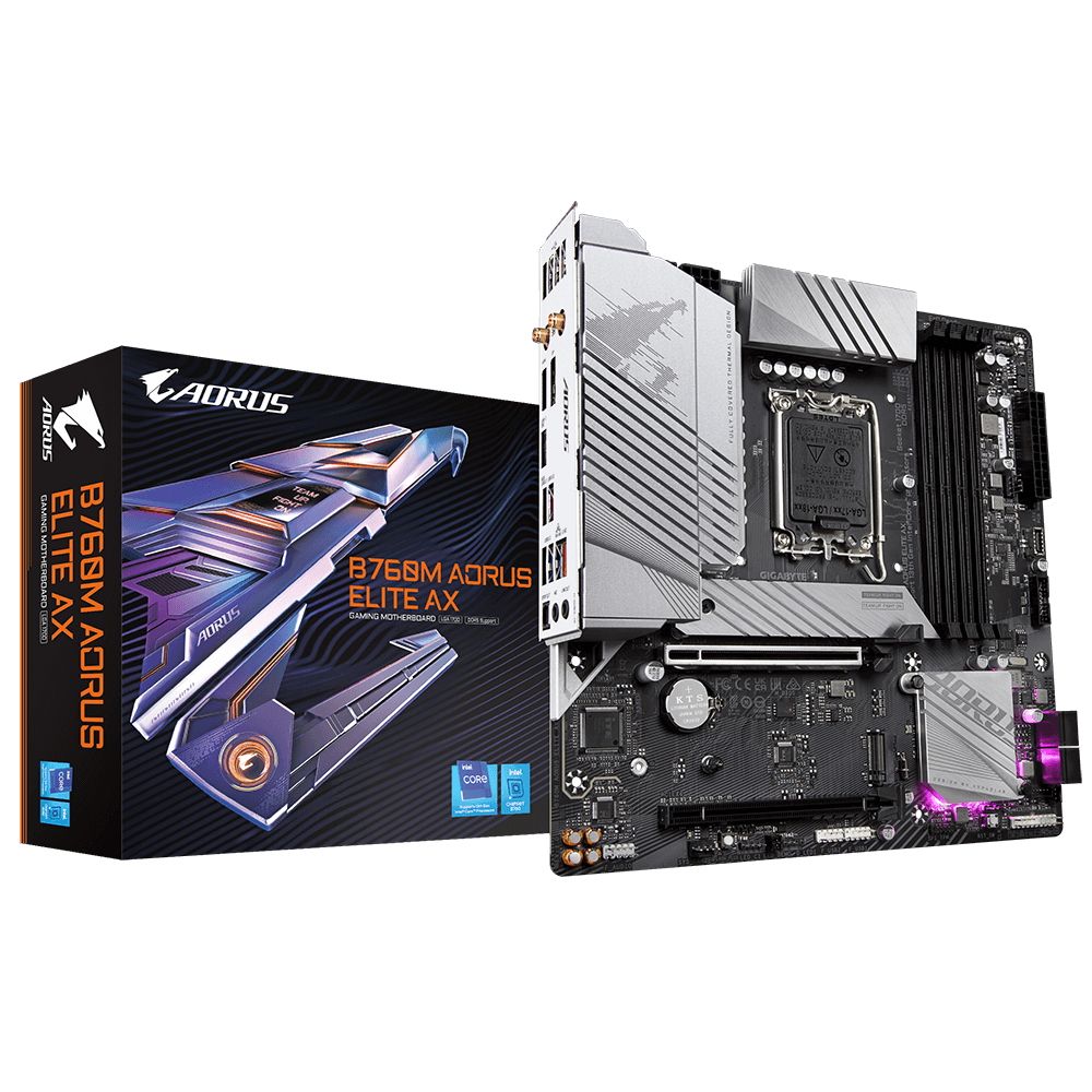 

Материнская плата GIGABYTE B760M AORUS ELITE AX, B760M AORUS ELITE AX