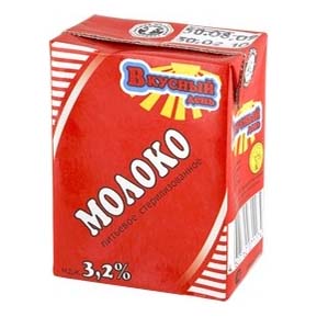 

Молоко Вкусный День ультрапастеризованное 3,2% 200 г бзмж