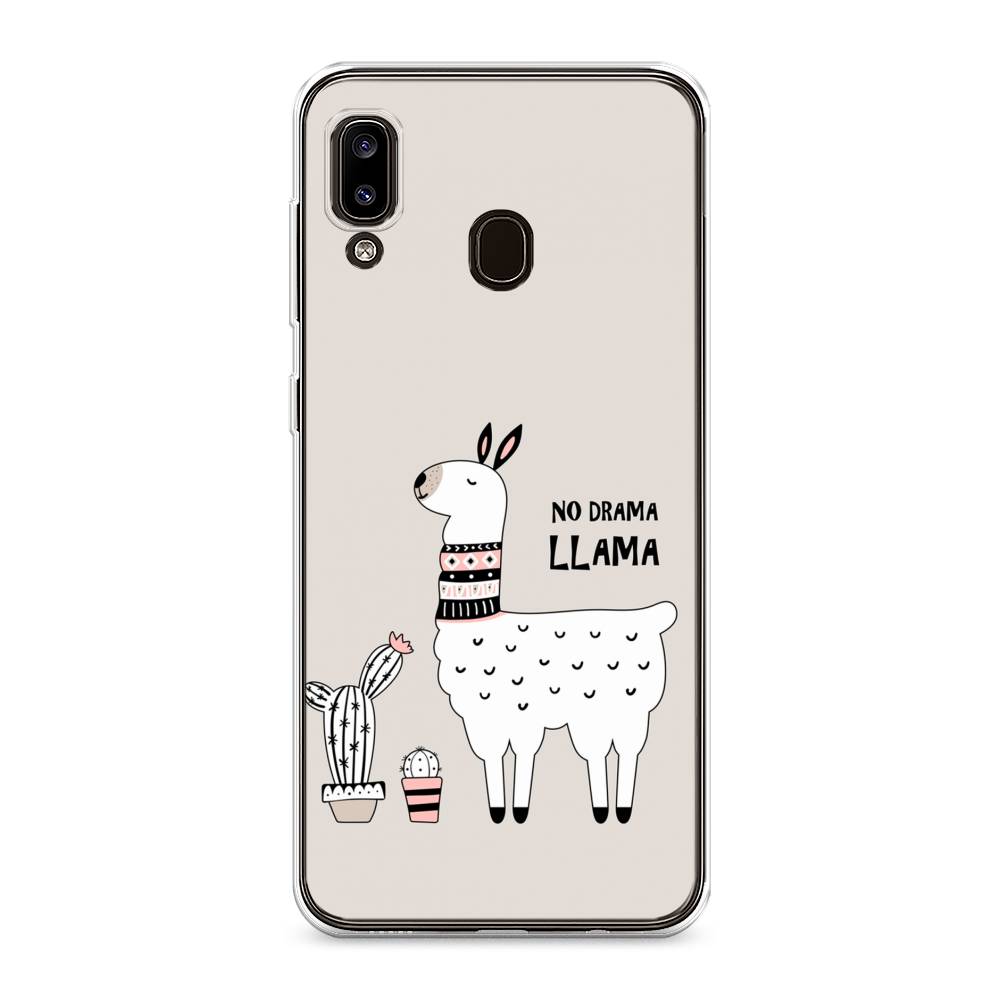 фото Силиконовый чехол "no drama llama" на samsung galaxy a30 awog