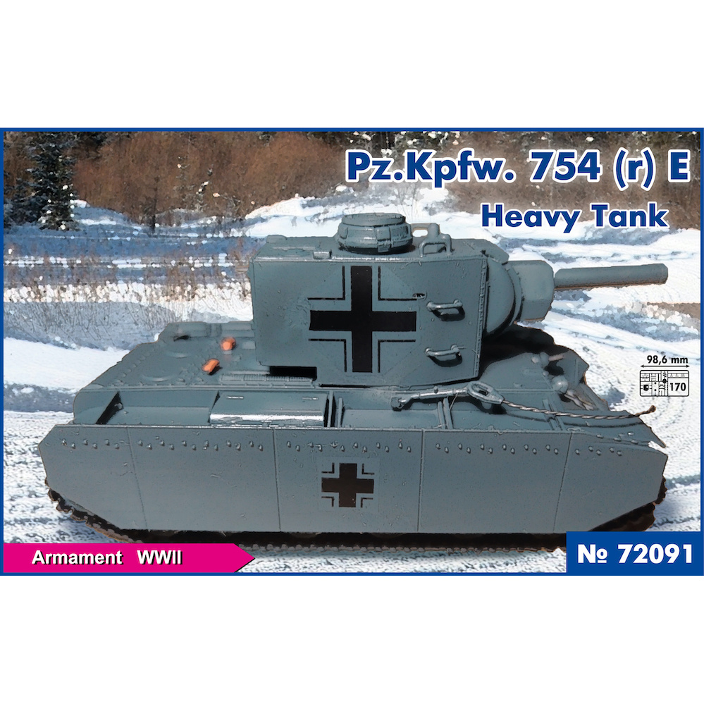 

Тяжелый танк PST 1/72 Pz.Kpfw.753r E 72091