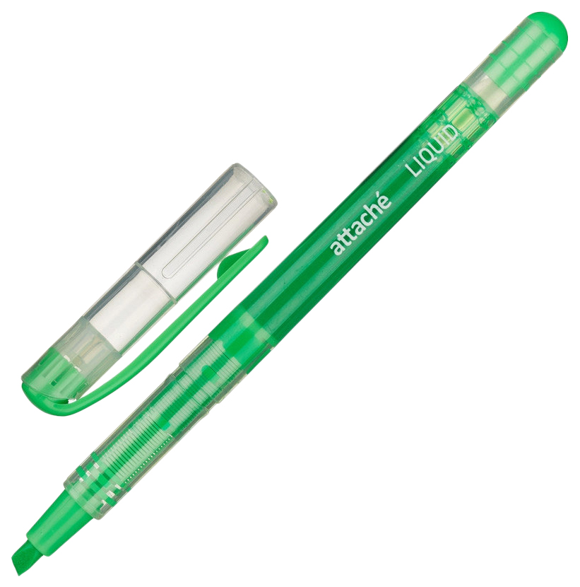 

Текстовыделитель Attache Liquid зеленый толщина линии 1-4 мм, 892709