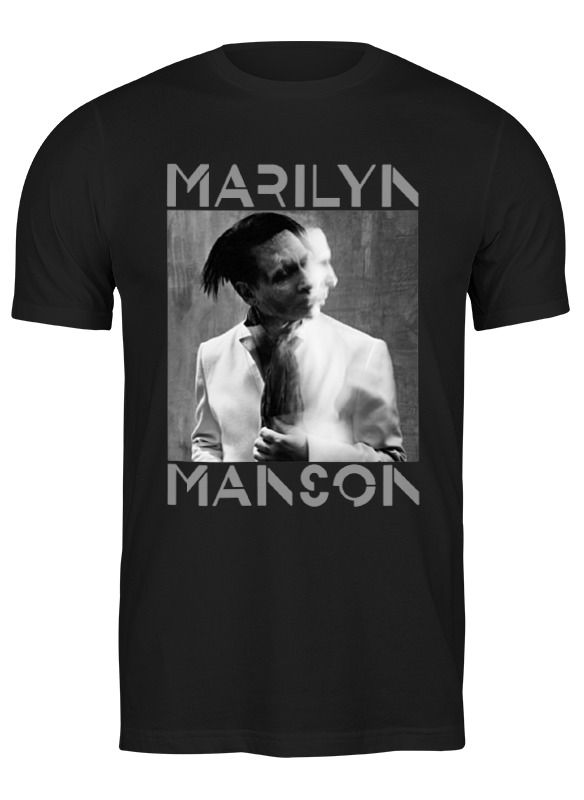 

Футболка мужская Printio Marilyn manson черная 2XL, Черный, Marilyn manson