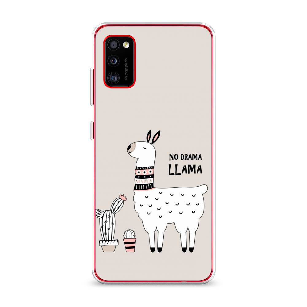 фото Силиконовый чехол "no drama llama" на samsung galaxy a41 awog