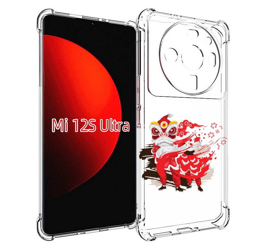 

Чехол MyPads красный-карнавал для Xiaomi 12S Ultra, Прозрачный, Tocco