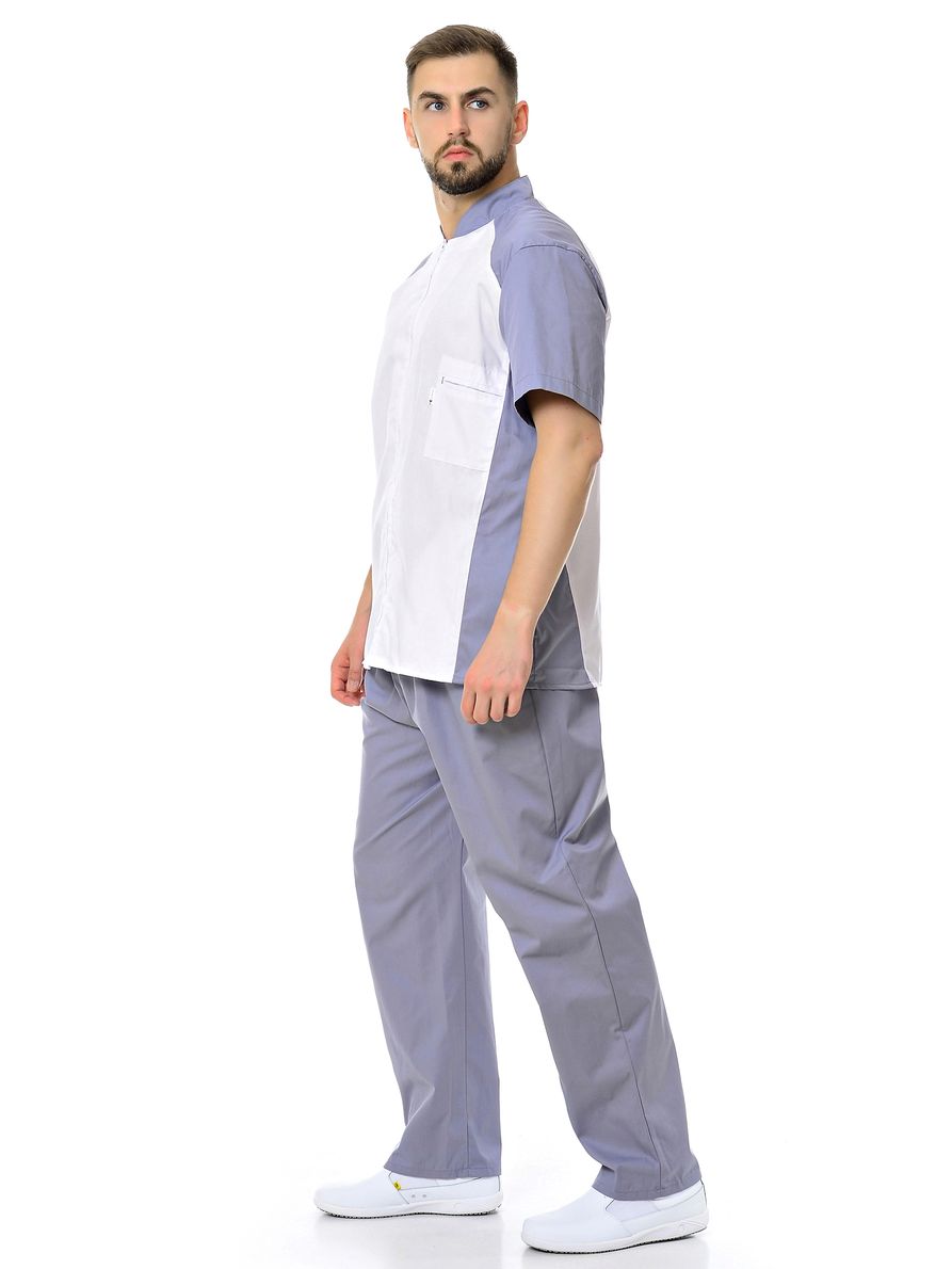 

Костюм медицинский мужской MedicalWear Максим-2 105 белый 56 RU, Максим-2 105