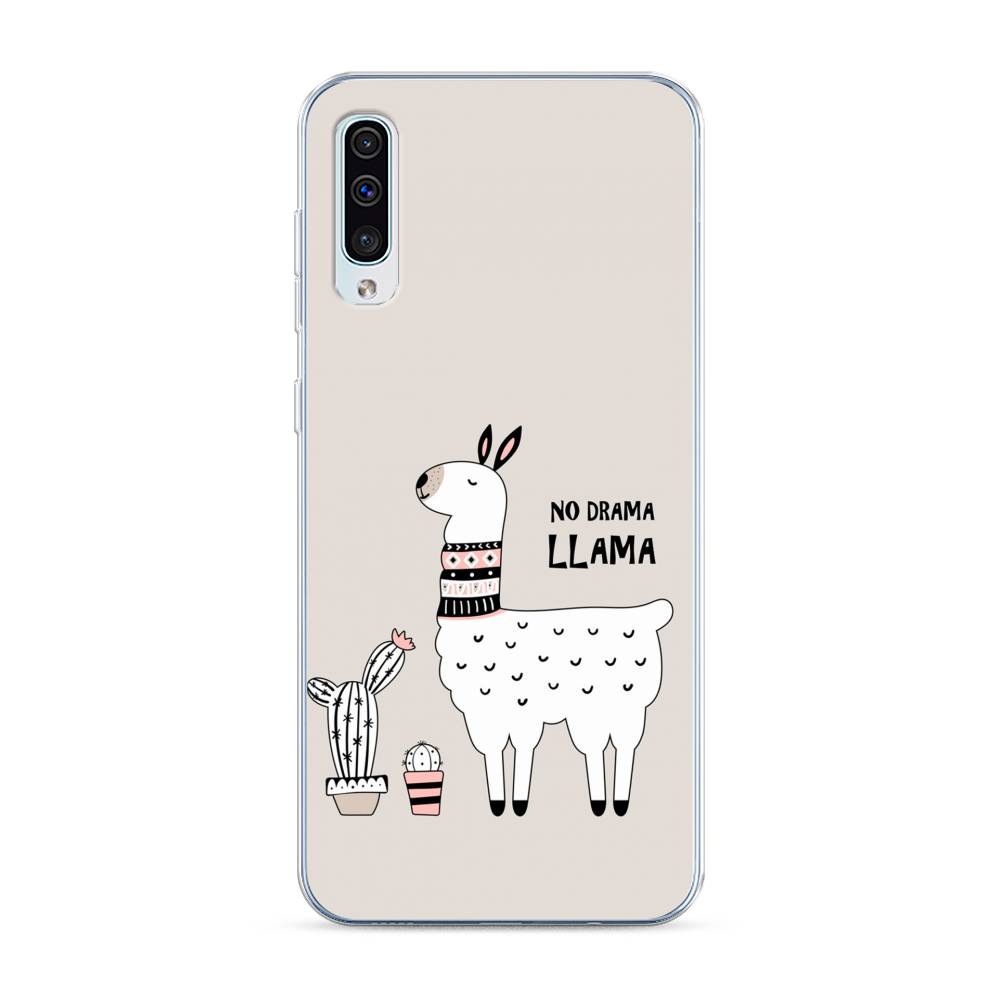 фото Силиконовый чехол "no drama llama" на samsung galaxy a50 awog