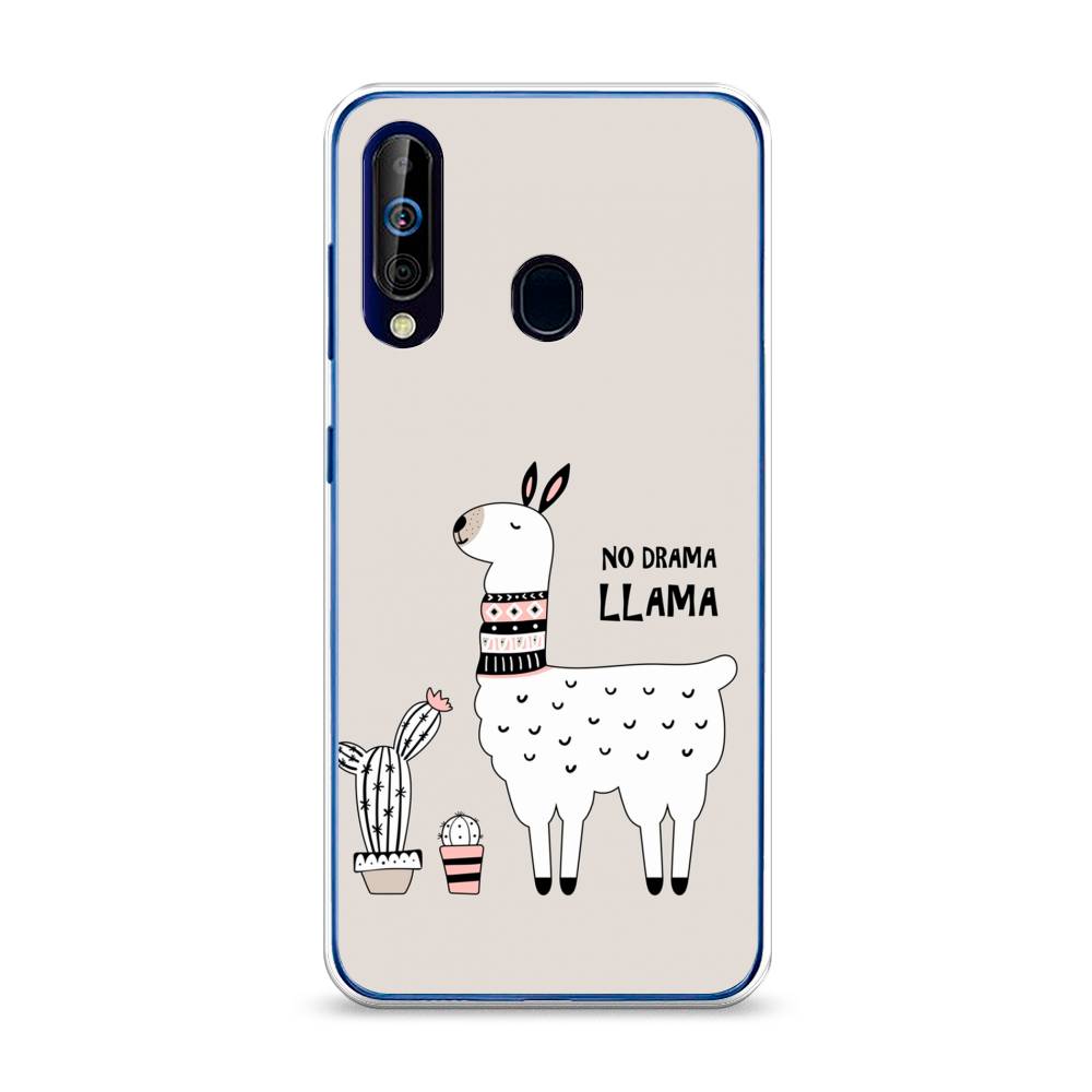 фото Силиконовый чехол "no drama llama" на samsung galaxy a60 awog