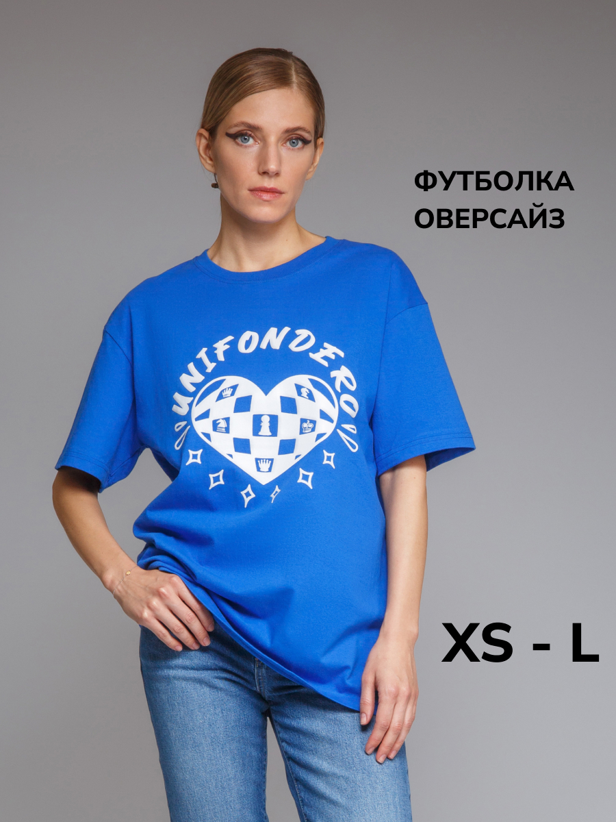 Футболка женская Monogamy unifondero синяя XS