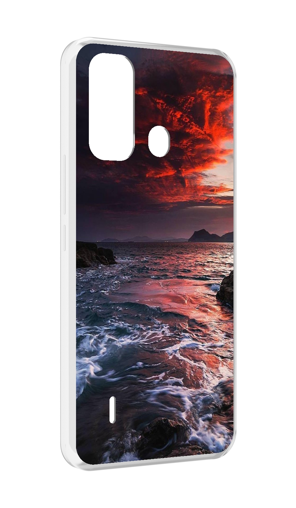 

Чехол MyPads красивый залив для ITEL A49 / A58 / A58 Pro, Прозрачный, Tocco