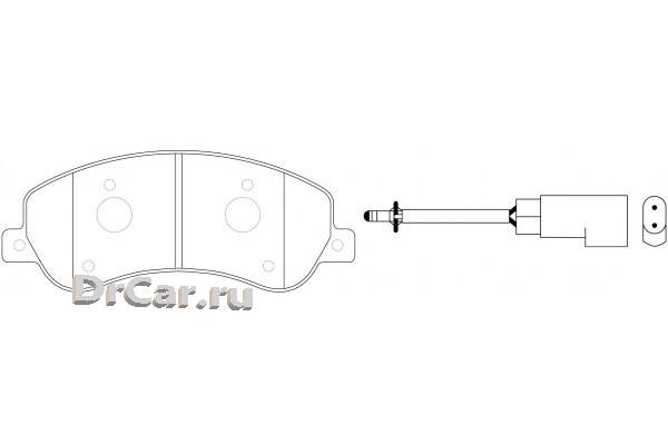 

Тормозные колодки SB Nagamochi дисковые BP51444W, BP51444W