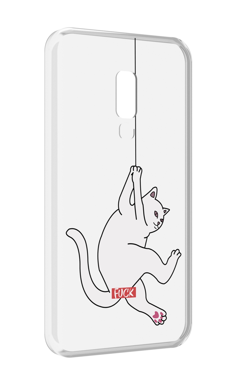 

Чехол MyPads котяра-на-веревке для Meizu 15, Прозрачный, Tocco