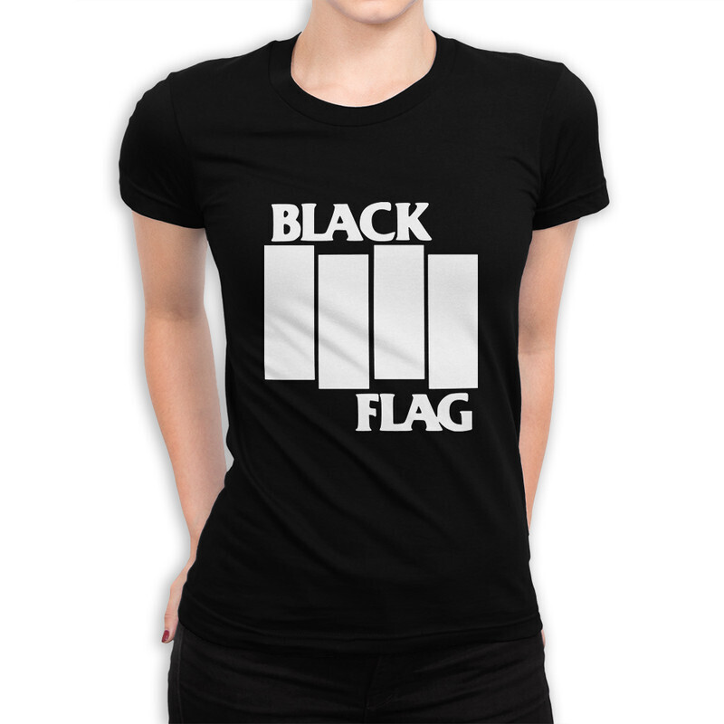 

Футболка женская Dream Shirts Black Flag 10005701 черная XS, Black Flag 10005701