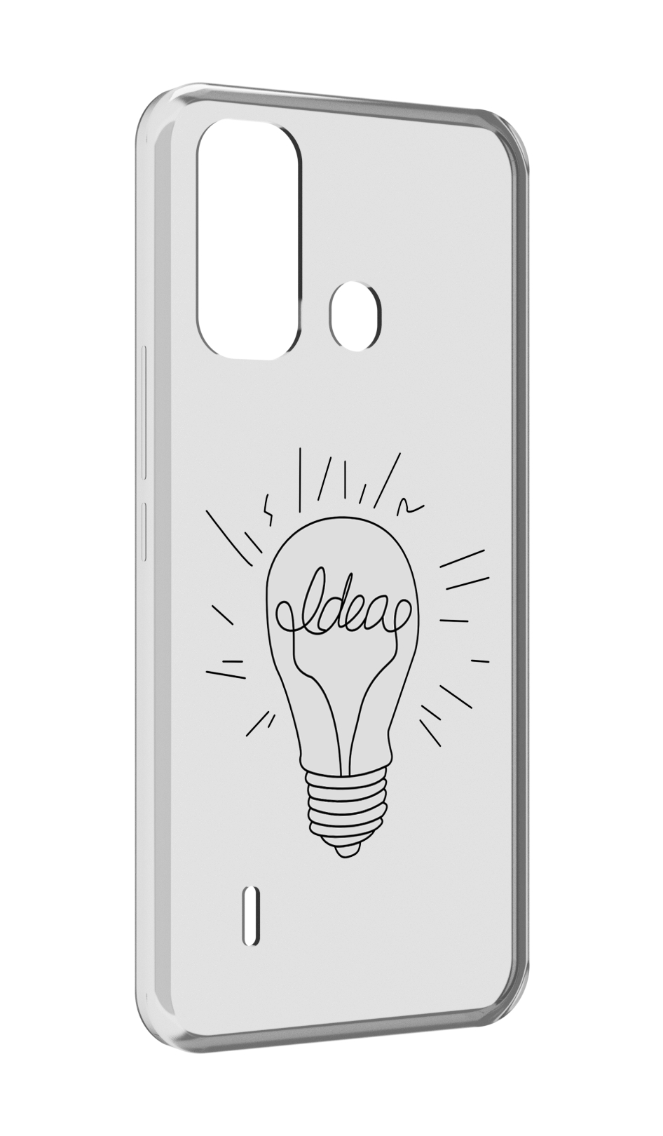 

Чехол MyPads лампочка-с-идеей для ITEL A49 / A58 / A58 Pro, Прозрачный, Tocco