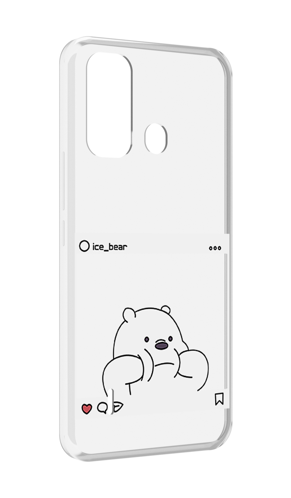 

Чехол MyPads ледяной-медведь для ITEL A49 / A58 / A58 Pro, Прозрачный, Tocco