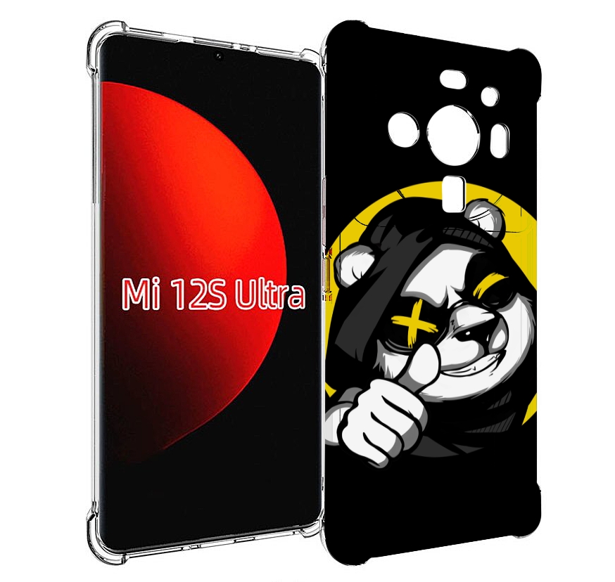 

Чехол MyPads крутая пандочка ок для Xiaomi 12S Ultra, Прозрачный, Tocco
