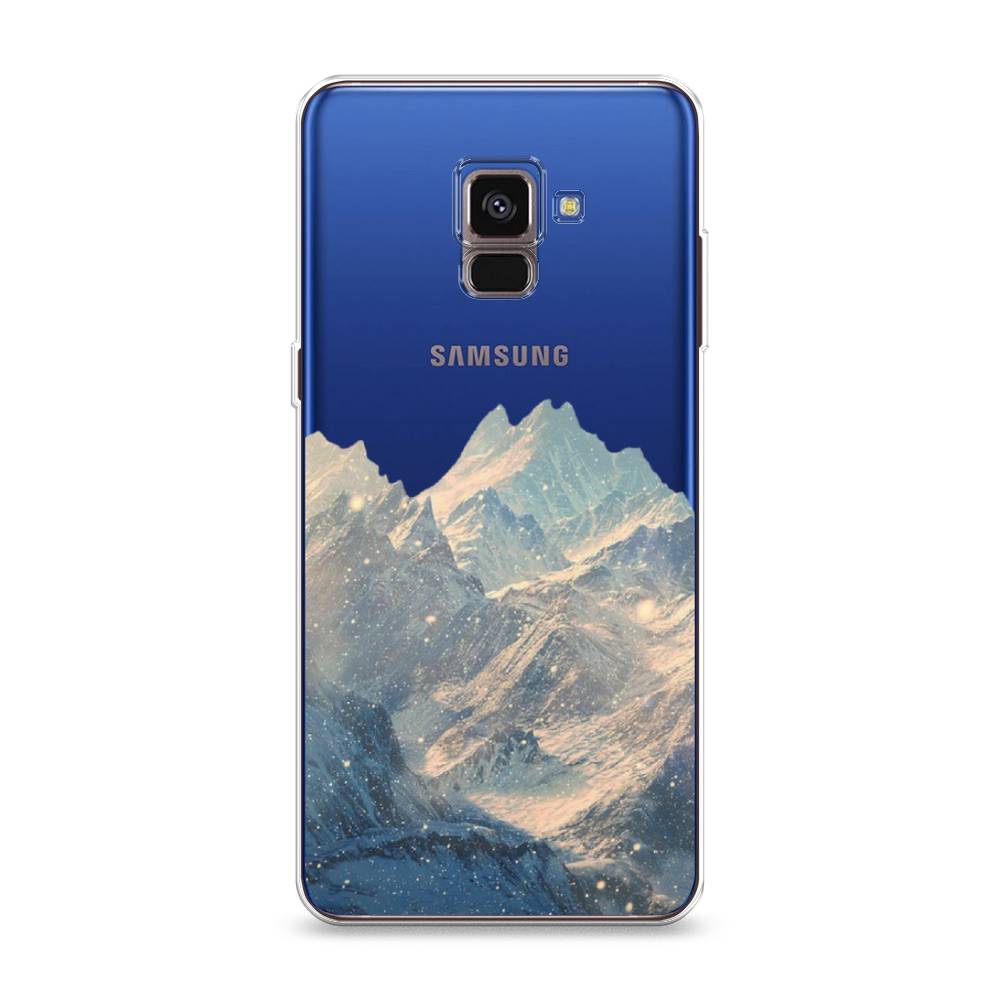 

Чехол Awog на Samsung Galaxy A8 2018 "Горы арт 2", Разноцветный, 25450-10