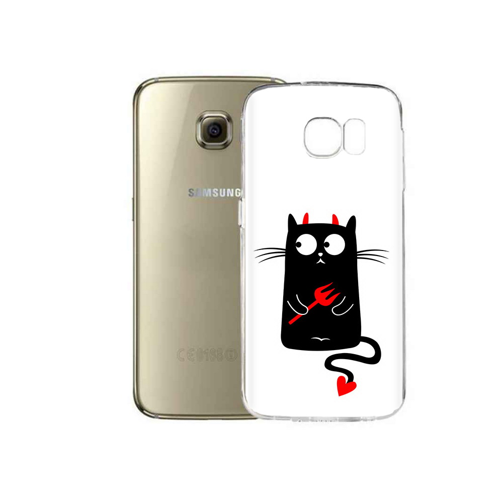 

Чехол MyPads Tocco для Samsung Galaxy C5 Pro Кот демон (PT61139.577.97), Прозрачный, Tocco