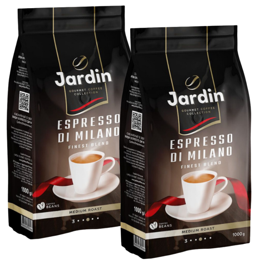 

Кофе зерновой Jardin Espresso Stile Di Milano, 2 шт по 1 кг