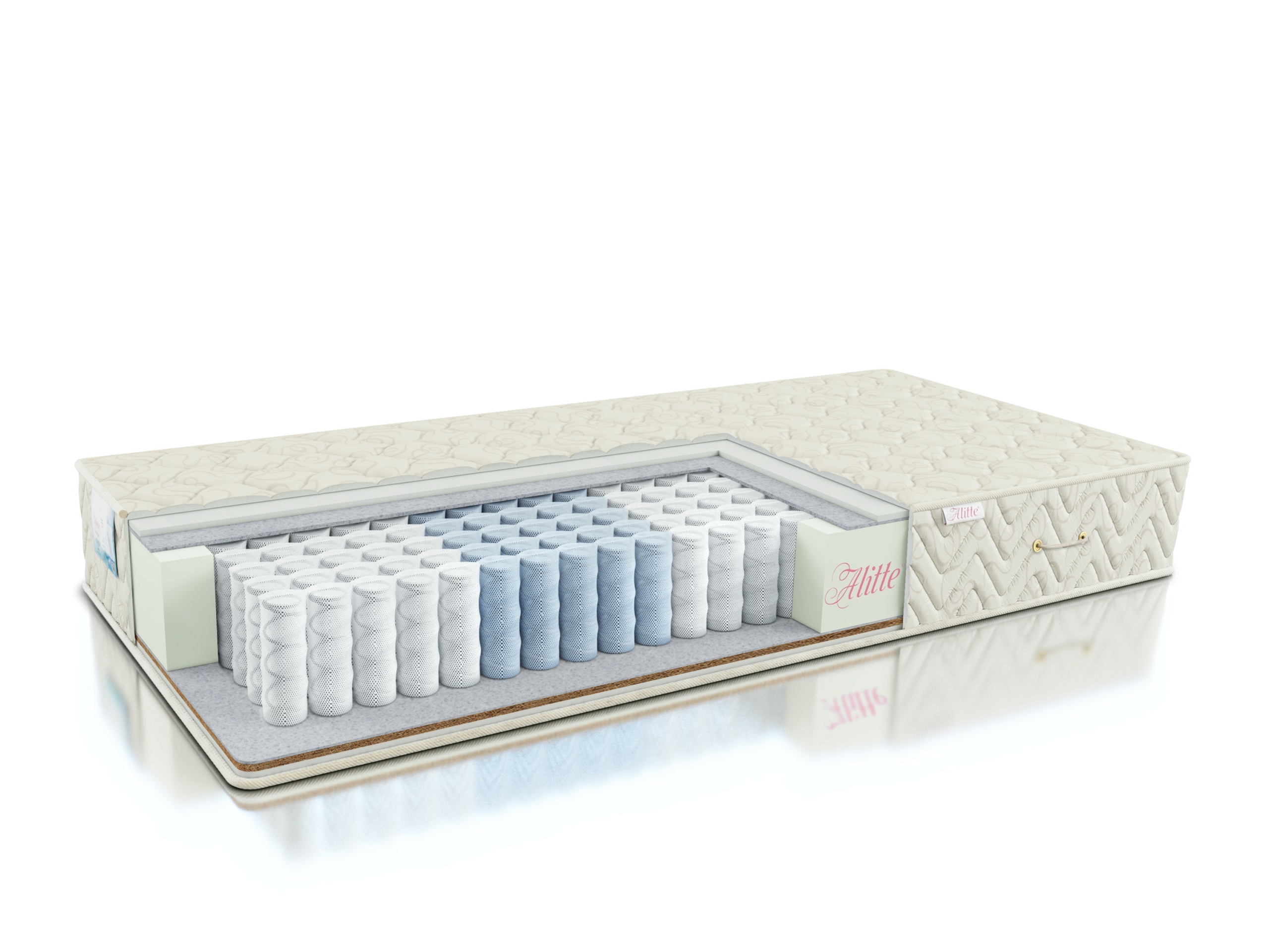 

Матрас анатомический пружинный Alitte Munch SM-21-K 140х190х21, Белый, Munch SM-21-K