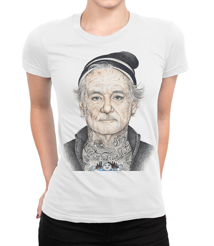 

Футболка женская Dream Shirts Билл Мюррей 10005801 белая M, Билл Мюррей 10005801