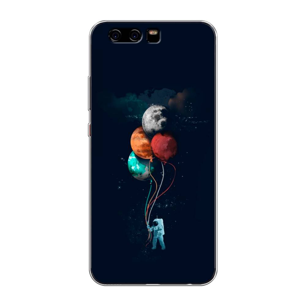 

Чехол для Huawei P10 "Космонавт с шариками", Разноцветный, 62250-4