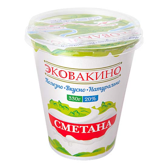 

Сметана Эковакино 20% 330 г бзмж