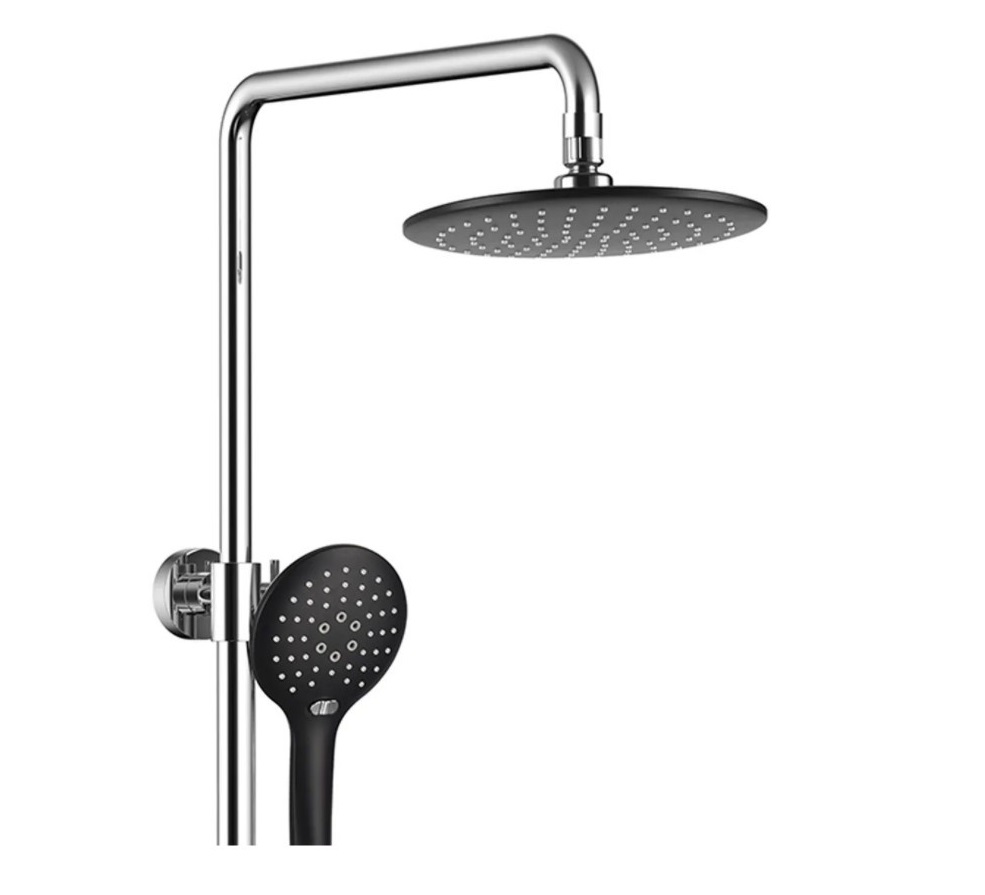 фото Душевая система grocenberg shower gb7001bc черная с хромом