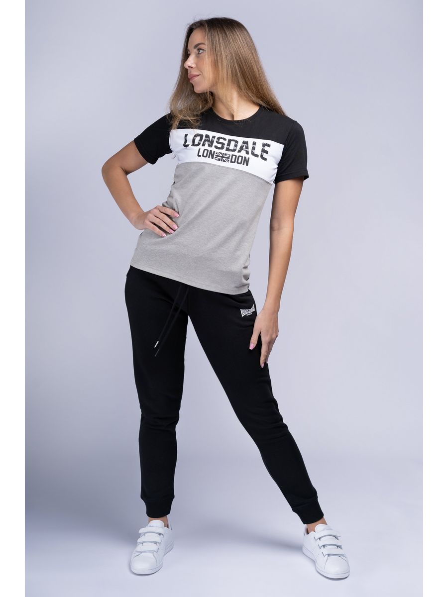 

Футболка женская Lonsdale L2G21D005 черная L, Черный, L2G21D005