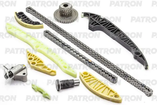 PATRON 'PTCK001 Комплект цепи ГРМ (Цепь-2, Нат-2, Усп-6, Шест-1) VAG 1.8TSI (CDAA, CDAB, B