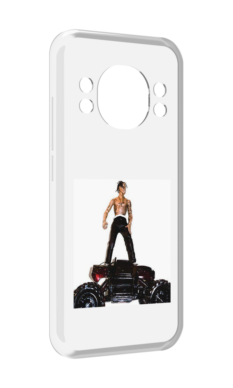 

Чехол MyPads Travis Scott - Rodeo для Doogee S98 / S98 Pro, Прозрачный, Tocco